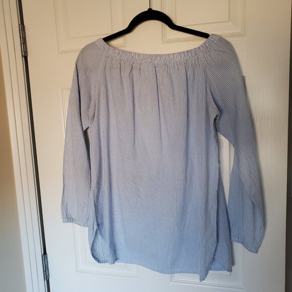 Grigoropoulos Athanasia on or off the shoulder 100% Cotton Blouse Made in Greece - Picture 3 of 9